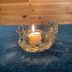 Vintage Avon Glass Turkey Votive Holder